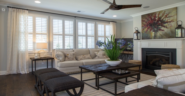 Interior Shutters in Fort Myers Living Room
